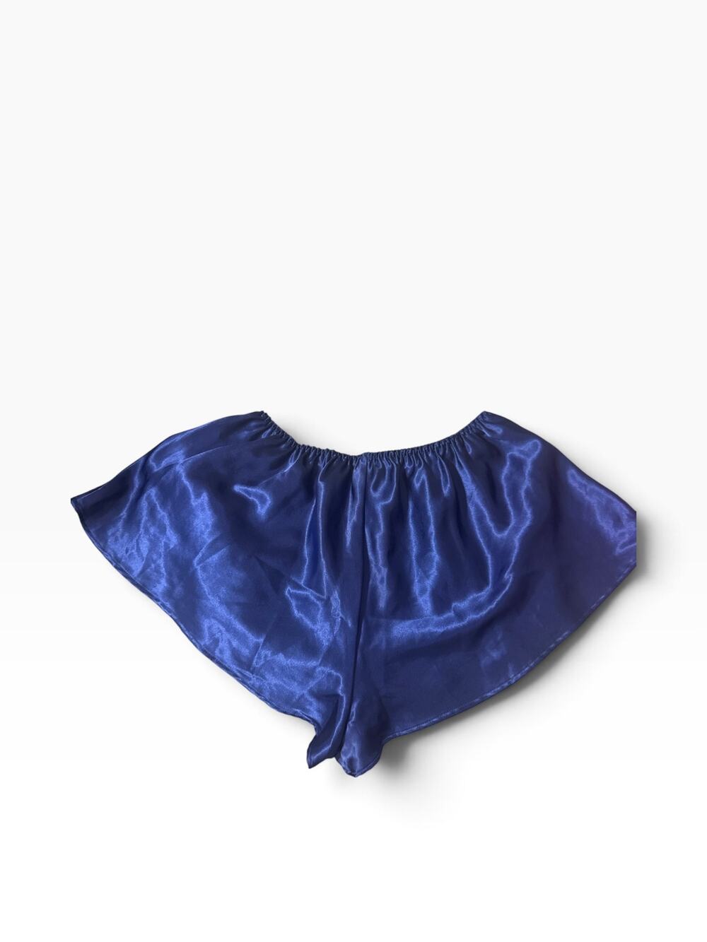Vintage Victoria’s Secret Royal Blue Satin Tap Shorts Medium French Knickers